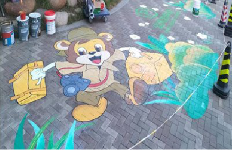 全椒夏季画地面彩绘会遇到的问题