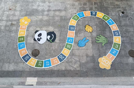 全椒地面游戏彩绘