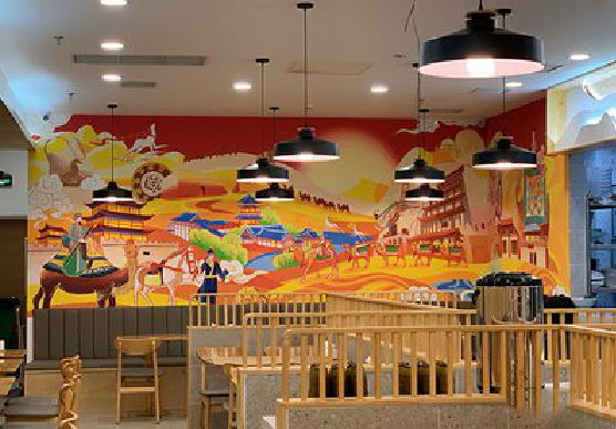 全椒商业空间彩绘介绍。