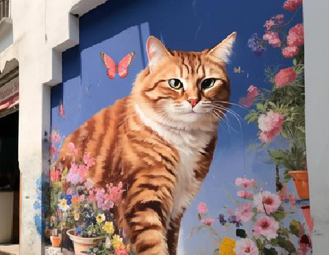 全椒自己绘制有个性的手绘墙